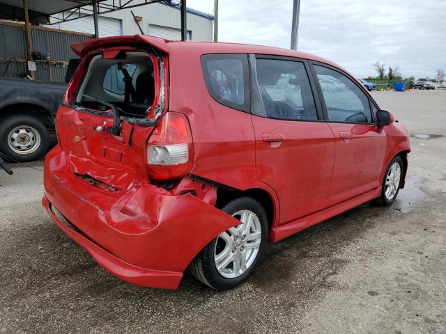 JHMGD38627S025671 - 2007 HONDA FIT S 红色 照片 3