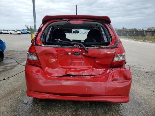 JHMGD38627S025671 - 2007 HONDA FIT S 红色 照片 6