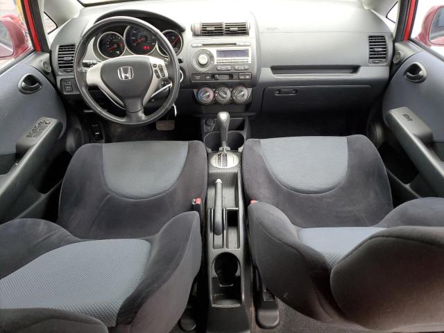 JHMGD38627S025671 - 2007 HONDA FIT S RED photo 8