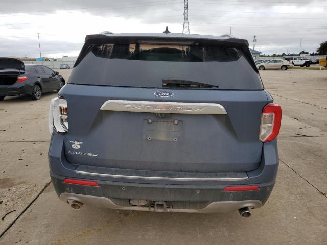 1FMSK7FHXMGA40085 - 2021 FORD EXPLORER LIMITED BLUE photo 6