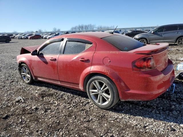 1C3CDZCB0CN290464 - 2012 DODGE AVENGER SXT RED photo 2