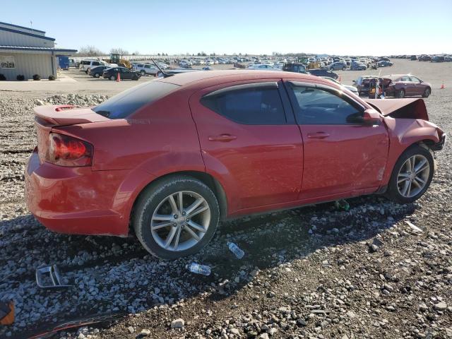 1C3CDZCB0CN290464 - 2012 DODGE AVENGER SXT RED photo 3