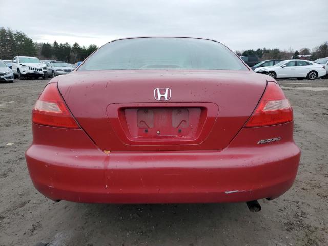 1HGCM71663A034649 - 2003 HONDA ACCORD EX RED photo 6