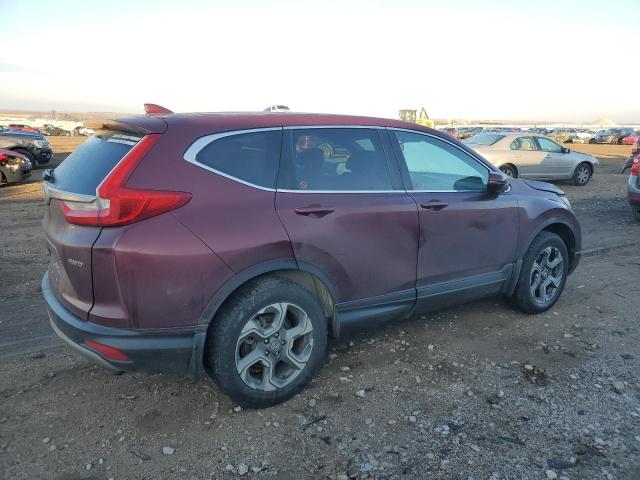 2HKRW2H51HH688834 - 2017 HONDA CR-V EX MAROON photo 3