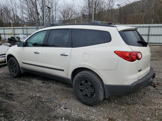 1GNKRFED2BJ326853 - 2011 CHEVROLET TRAVERSE LS WHITE photo 2