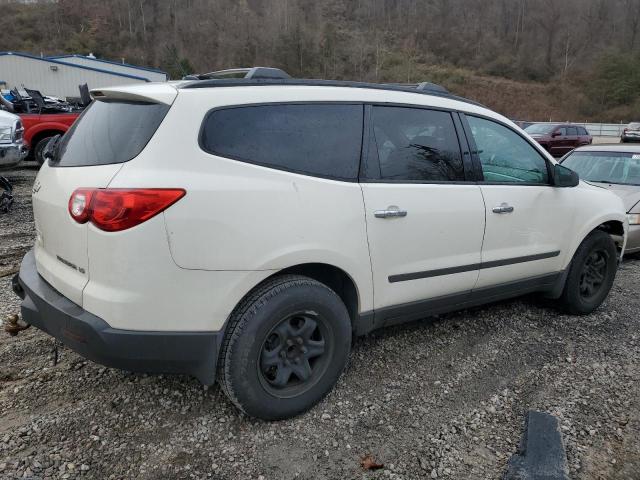 1GNKRFED2BJ326853 - 2011 CHEVROLET TRAVERSE LS WHITE photo 3