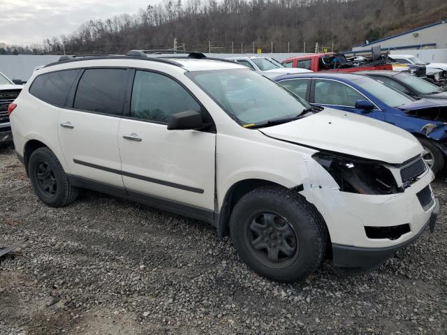 1GNKRFED2BJ326853 - 2011 CHEVROLET TRAVERSE LS WHITE photo 4