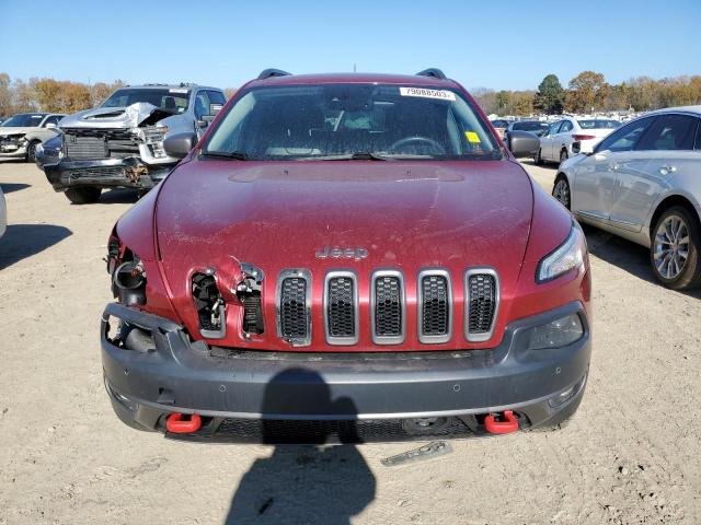 1C4PJMBS2EW216938 - 2014 JEEP CHEROKEE TRAILHAWK RED photo 5