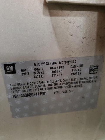 1G11C5SA8GF141901 - 2016 CHEVROLET MALIBU LIM LT 米色 照片 12