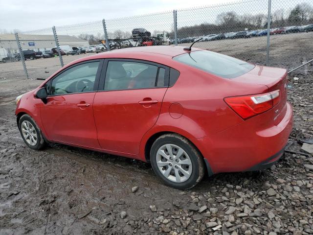 KNADM4A38D6294432 - 2013 KIA RIO LX RED photo 2