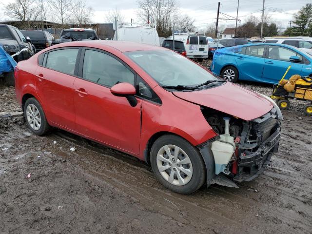 KNADM4A38D6294432 - 2013 KIA RIO LX RED photo 4