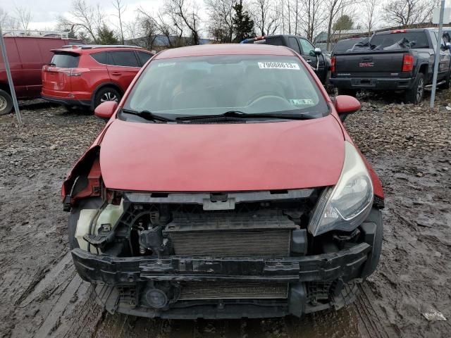 KNADM4A38D6294432 - 2013 KIA RIO LX RED photo 5