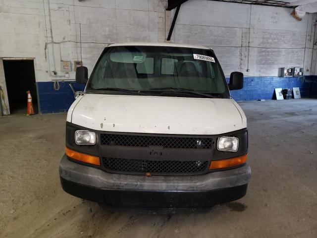 1GCGG25C791112388 - 2009 CHEVROLET EXPRESS G2 WHITE photo 5