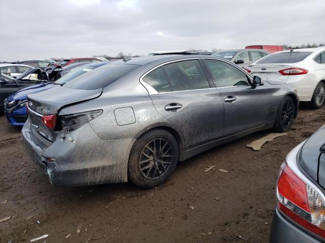 JN1BV7AP0EM690933 - 2014 INFINITI Q50 BASE GRAY photo 3