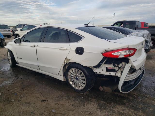 3FA6P0LU3ER371302 - 2014 FORD FUSION SE HYBRID WHITE photo 2