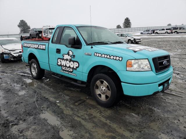 1FTRF12297KB11834 - 2007 FORD F150 TURQUOISE photo 4
