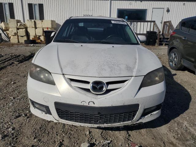 JM1BK324981872557 - 2008 MAZDA 3 S WHITE photo 5