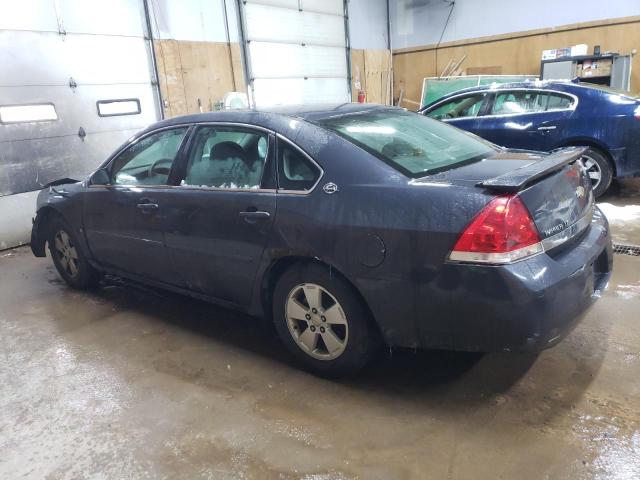 2G1WT58N789136117 - 2008 CHEVROLET IMPALA LT BLUE photo 2