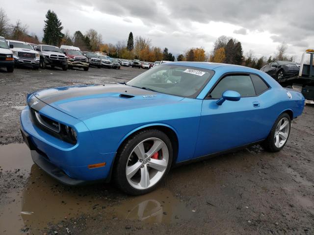 2B3CJ7DW9AH129984 - 2010 DODGE CHALLENGER SRT-8 BLUE photo 1