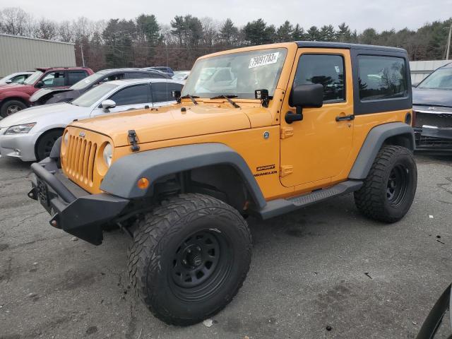 1C4AJWAG2DL508233 - 2013 JEEP WRANGLER SPORT YELLOW photo 1