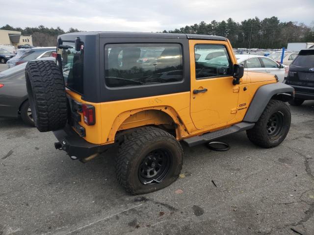 1C4AJWAG2DL508233 - 2013 JEEP WRANGLER SPORT YELLOW photo 3