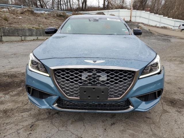 KMHGN4JB2JU236825 - 2018 GENESIS G80 SPORT BLUE photo 5