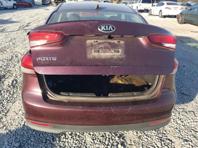 3KPFL4A74HE147719 - 2017 KIA FORTE LX BURGUNDY photo 6