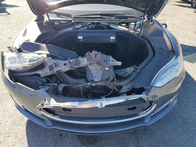 5YJSA1DNXDFP15537 - 2013 TESLA MODEL S GRAY photo 11