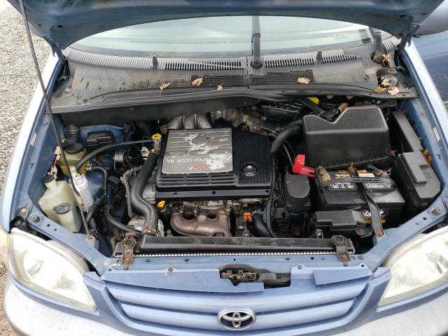 4T3ZF13C11U392453 - 2001 TOYOTA SIENNA LE BLUE photo 12