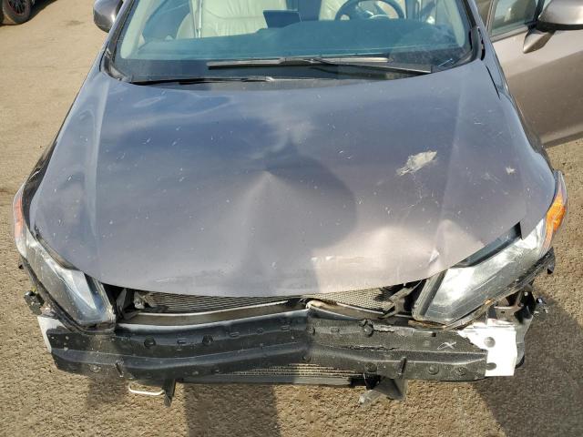2HGFB2F90CH515586 - 2012 HONDA CIVIC EXL ნაცრისფერი ფოტო 11