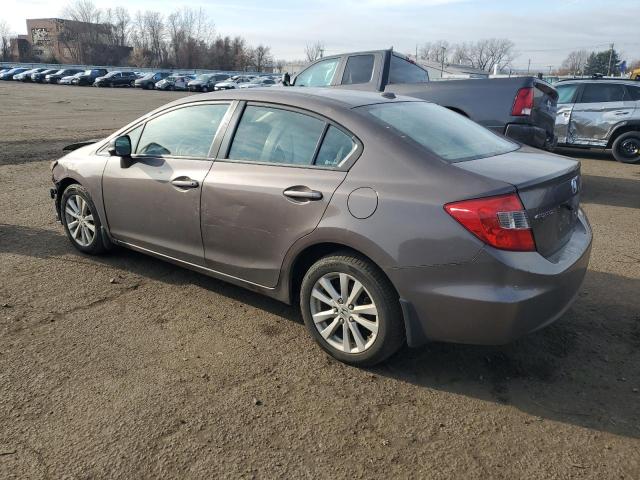 2HGFB2F90CH515586 - 2012 HONDA CIVIC EXL ნაცრისფერი ფოტო 2