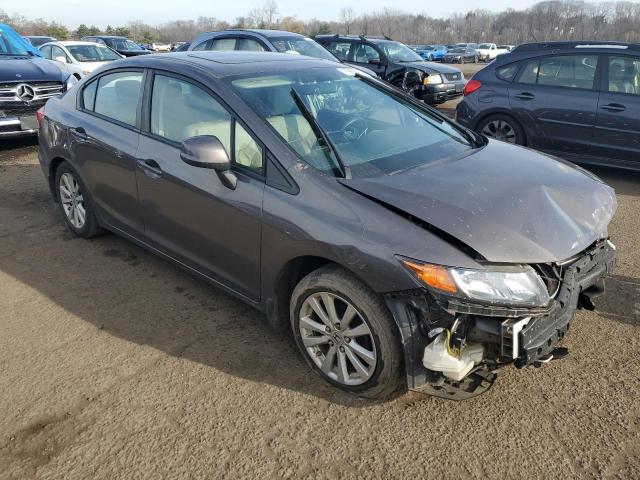 2HGFB2F90CH515586 - 2012 HONDA CIVIC EXL ნაცრისფერი ფოტო 4