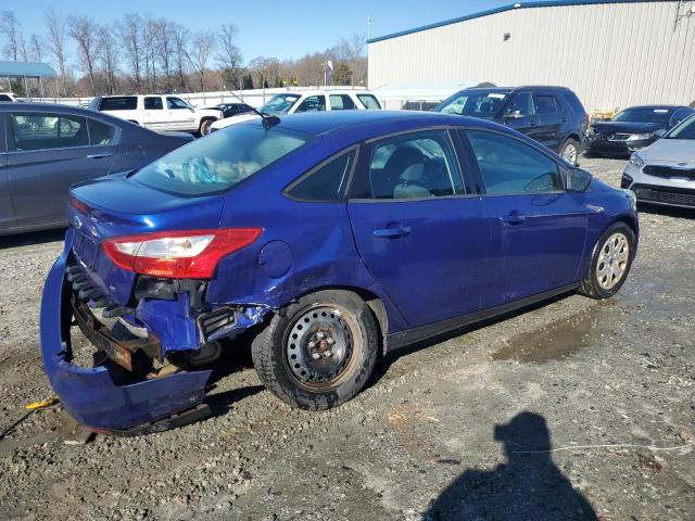 1FAHP3F26CL460653 - 2012 FORD FOCUS SE BLUE photo 3