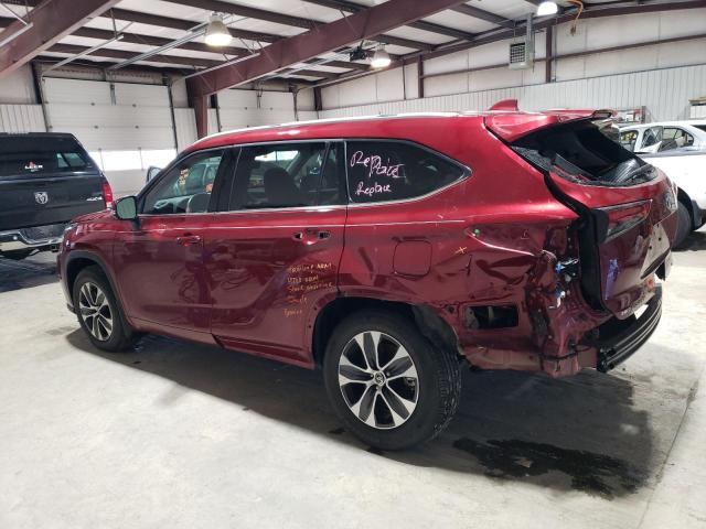 5TDGZRBHXNS195959 - 2022 TOYOTA HIGHLANDER XLE Qırmızı foto 2