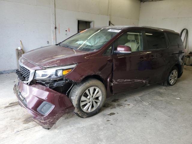 KNDMB5C18H6331589 - 2017 KIA SEDONA LX BURGUNDY photo 1