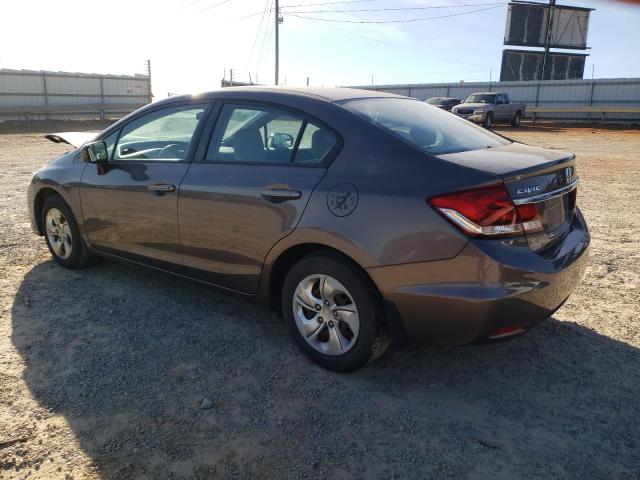 2HGFB2F55FH537259 - 2015 HONDA CIVIC LX GRAY photo 2