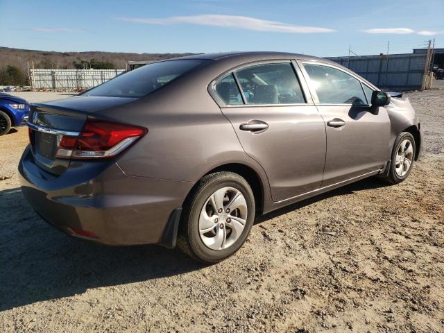 2HGFB2F55FH537259 - 2015 HONDA CIVIC LX GRAY photo 3