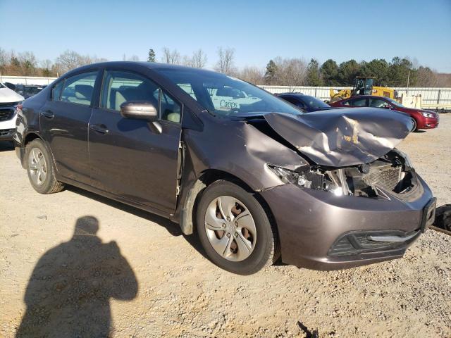 2HGFB2F55FH537259 - 2015 HONDA CIVIC LX GRAY photo 4