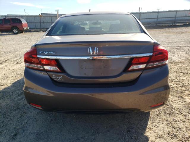 2HGFB2F55FH537259 - 2015 HONDA CIVIC LX GRAY photo 6