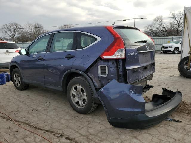 3CZRM3H35DG707165 - 2013 HONDA CR-V LX BLUE photo 2