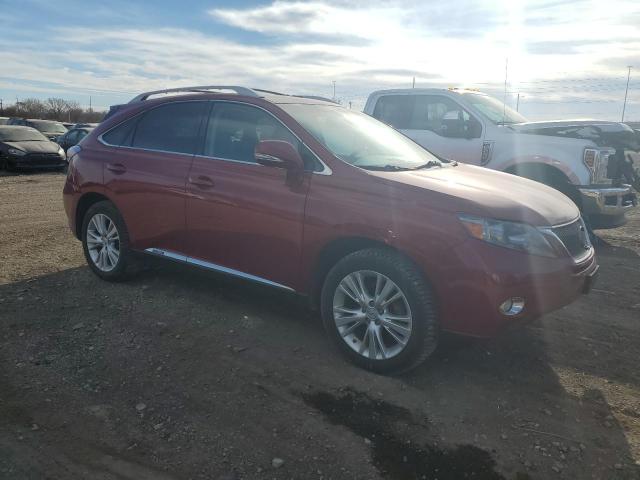 JTJBC1BA9A2021976 - 2010 LEXUS RX 450 RED photo 4