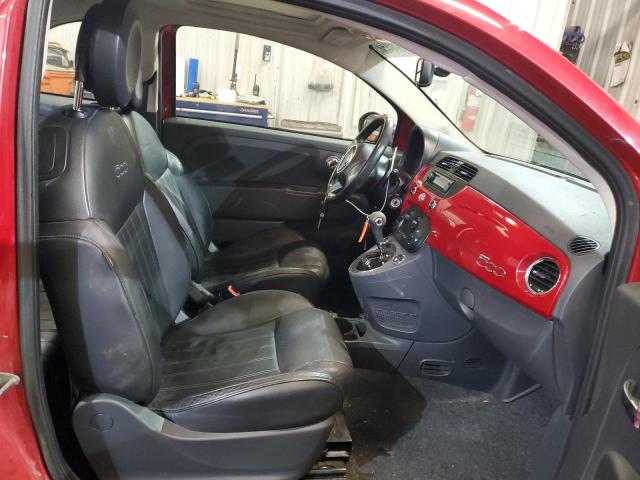 3C3CFFCR6CT153065 - 2012 FIAT 500 LOUNGE RED photo 7