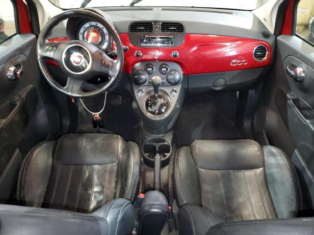 3C3CFFCR6CT153065 - 2012 FIAT 500 LOUNGE RED photo 8