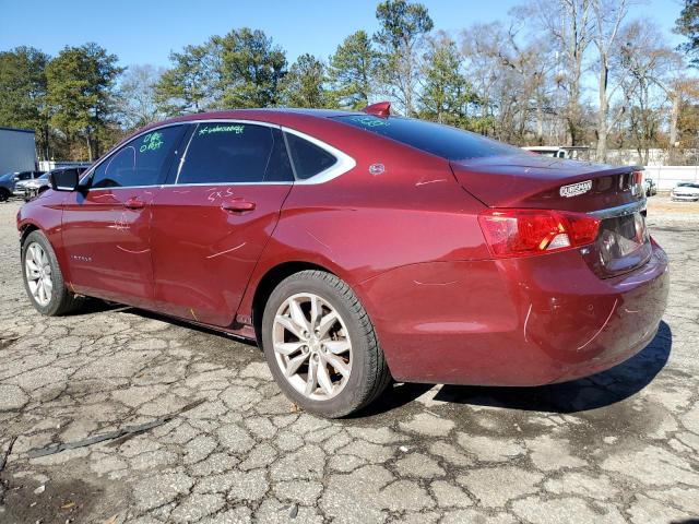 2G1105S31H9144871 - 2017 CHEVROLET IMPALA LT RED photo 2