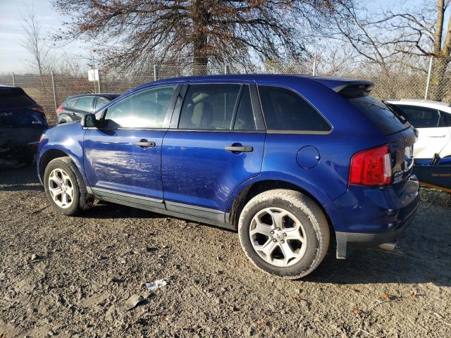 2FMDK4GC2DBC18444 - 2013 FORD EDGE SE BLUE photo 2