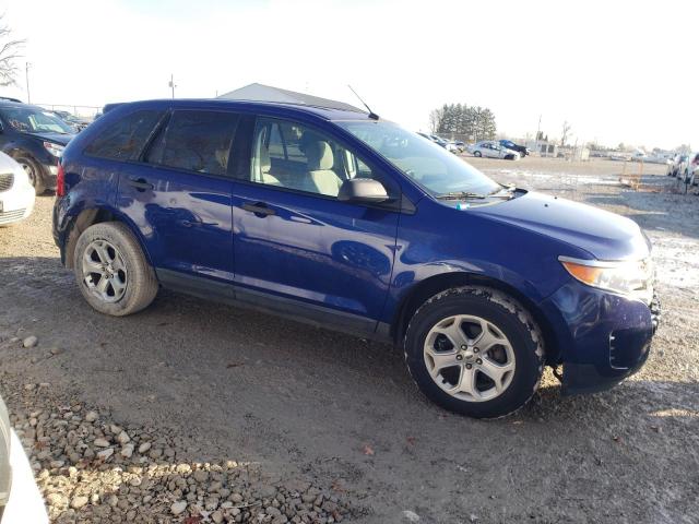 2FMDK4GC2DBC18444 - 2013 FORD EDGE SE BLUE photo 4