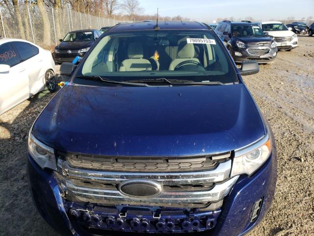 2FMDK4GC2DBC18444 - 2013 FORD EDGE SE BLUE photo 5