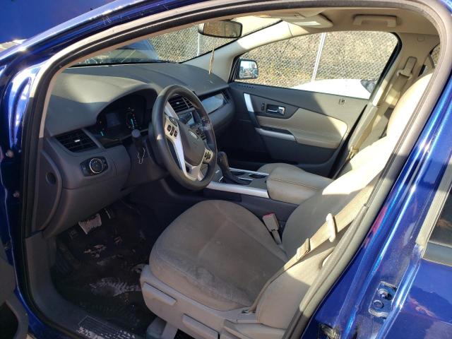 2FMDK4GC2DBC18444 - 2013 FORD EDGE SE BLUE photo 7