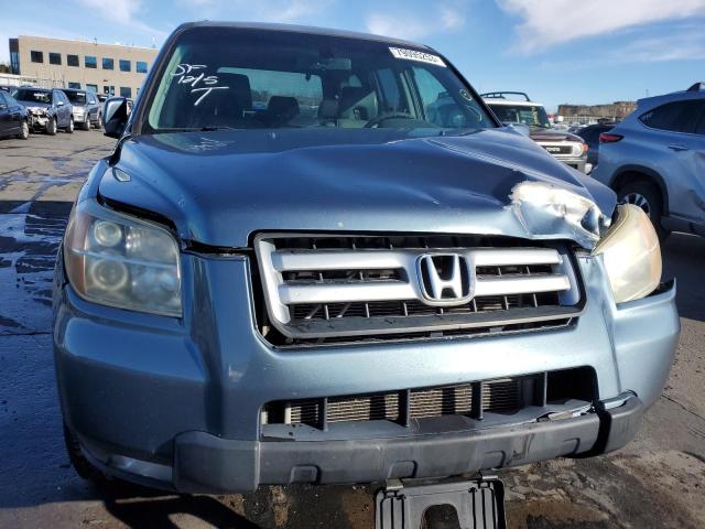 2HKYF18697H500820 - 2007 HONDA PILOT EXL TEAL photo 5