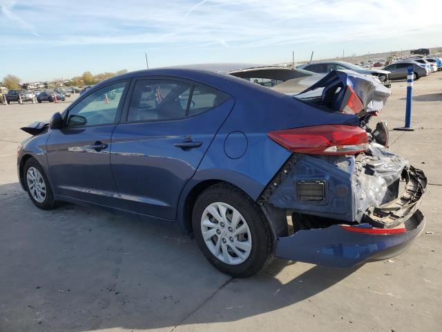 5NPD74LF4JH318745 - 2018 HYUNDAI ELANTRA SE BLUE photo 2